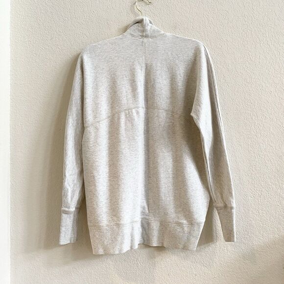 PINK Victoria's Secret Women Sweater Cardigan Open Front Oatmeal 100% Cotton XS - Picture 5 of 8